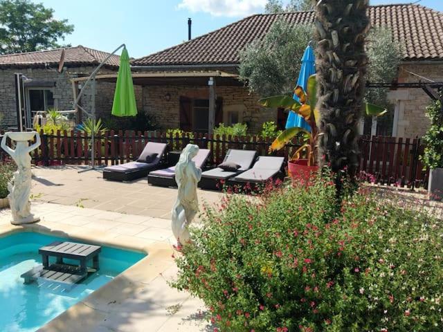Belle Quercynoise Piscine Jacuzzi Partages Villa Septfonds Buitenkant foto